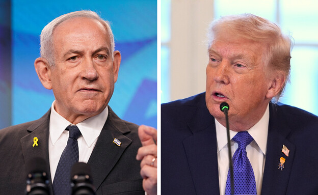 דונלד טראמפ, בנימין נתניהו (צילום: פלאש 90, AP)