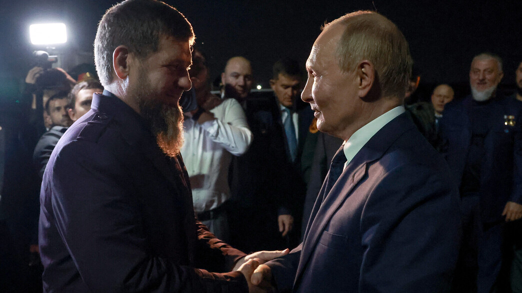 פוטין עם נשיא צ'צ'ניה רמזאן קדירוב