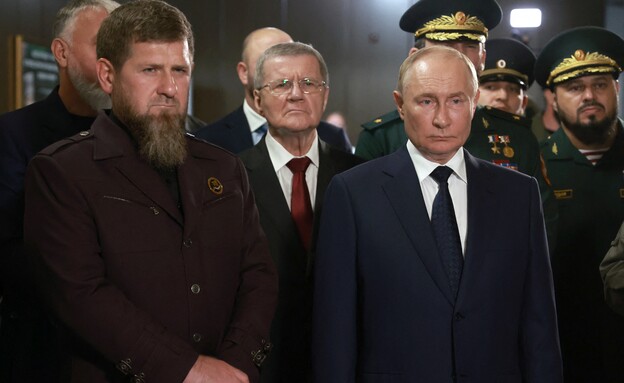 פוטין עם נשיא צ'צ'ניה רמזאן קדירוב