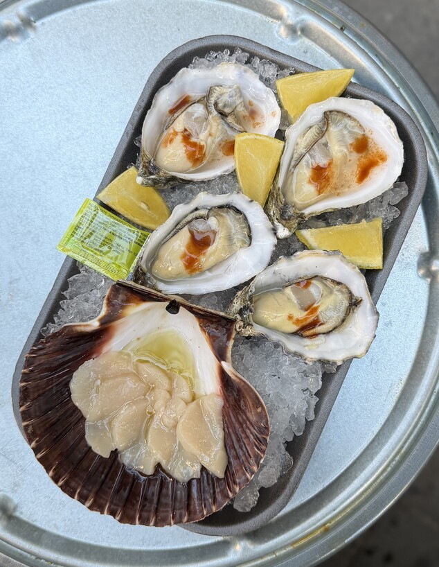 גם אויסטרים וסקאלופ