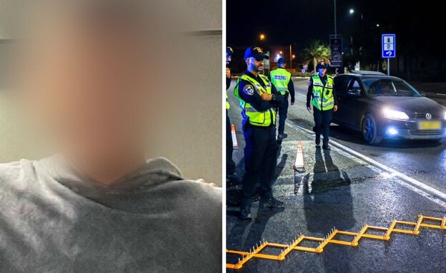 הזמר שעוכב, מחסום משטרתי (צילום: נתי שוחט, פלאש 90)