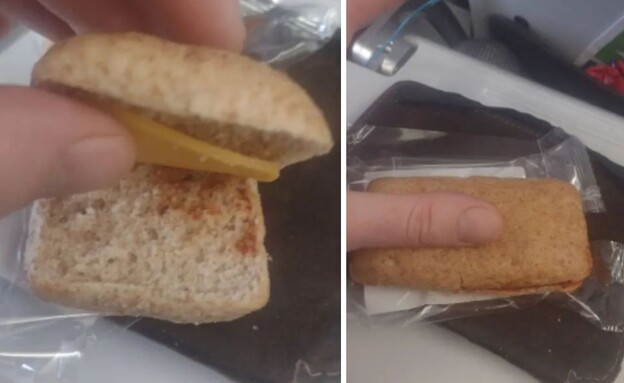 אוכל מגעיל במטוס (צילום: צילום מסך)