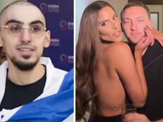 מימין: נסרין ובן הזוג, משמאל: רום ברסלבסקי