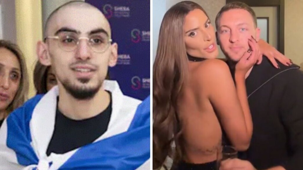 מימין: נסרין ובן הזוג, משמאל: רום ברסלבסקי