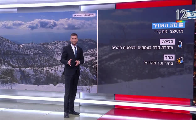 תחזית מזג האוויר 19.1.26