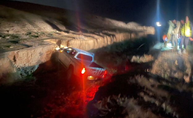 זירת התאונה סמוך לערוער