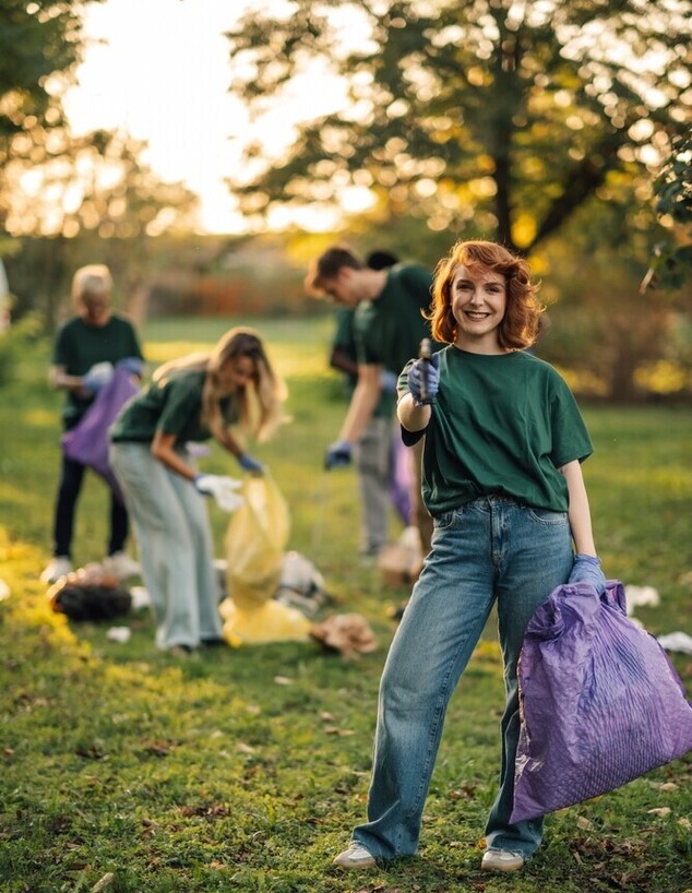 מנקים את החצר מנקים את החצר
