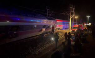 זירת תאונת הרכבת הקטלנית בספרד (צילום: שימוש לפי סעיף 27א' לחוק זכויות יוצרים, שימוש לפי סעיף 27 א)