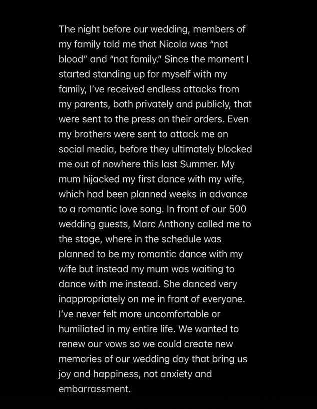 ברוקלין בקהאם מתייחס לראשונה לסכסוך עם הוריו