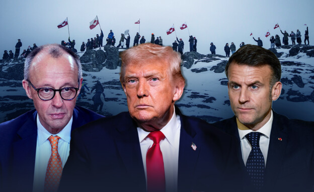 עמנאול מקרון, דונלד טראמפ, פרידריך מרץ (עיבוד: AP, reuters)