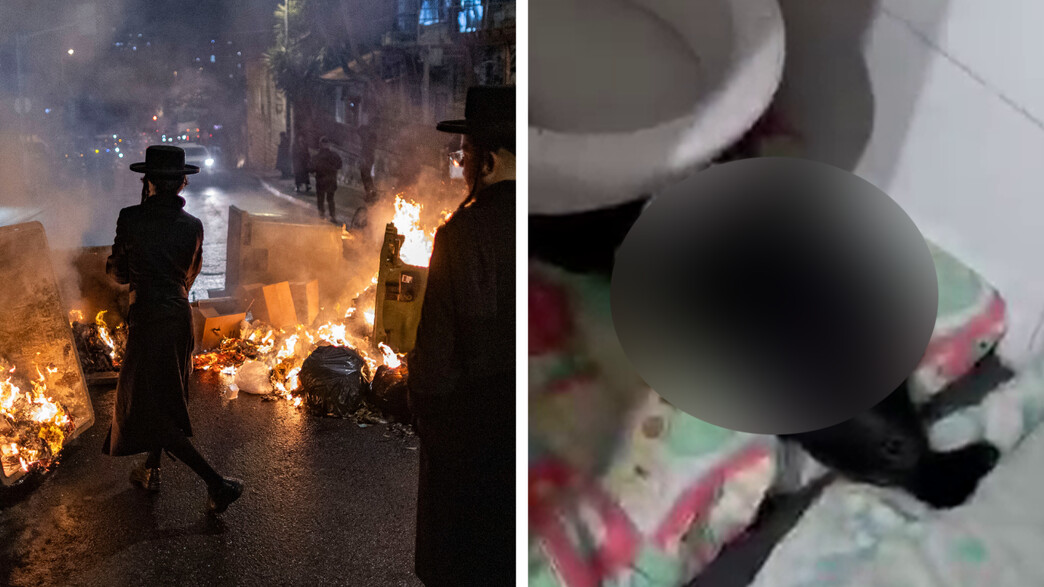 חרדים מפגינים נגד נתיחת גופות התינוקות חרדים מפגינים נגד נתיחת גופות התינוקות