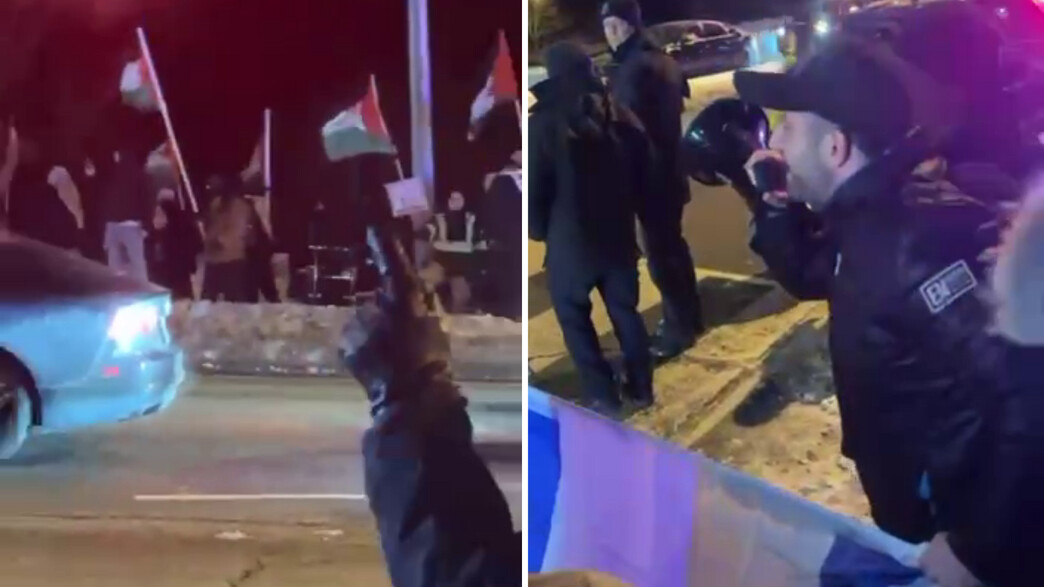 הפגנה נגד גיא הוכמן בקנדה