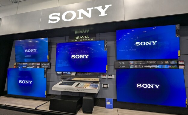 מסכי טלוויזיה סוני (צילום: PJ McDonnell, shutterstock)