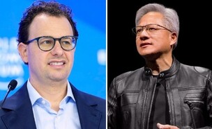 דאריו אמדיי וג'נסן הואנג (צילום: AP/אנבידיה)