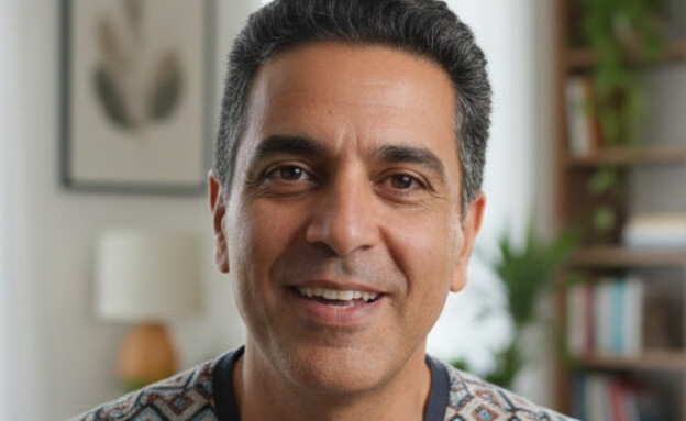 גבר מדבר למצלמה (AI: mako)