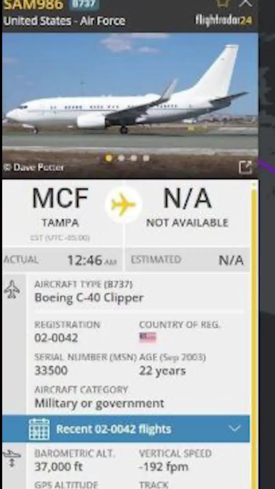 מטוס אמריקאי שעליו לפי ההערכות בכיר בפיקוד צבא ארה"ב נחת בירדן