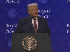 הנשיא טראמפ בפסגת השלום בדאבוס