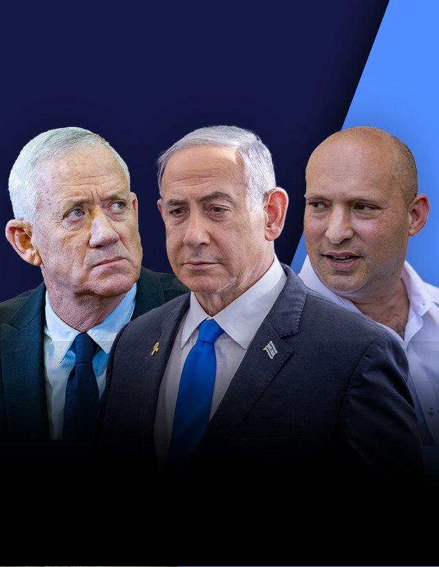 נפתלי בנט, בנימין נתניהו, בני גנץ נפתלי בנט, בנימין נתניהו, בני גנץ