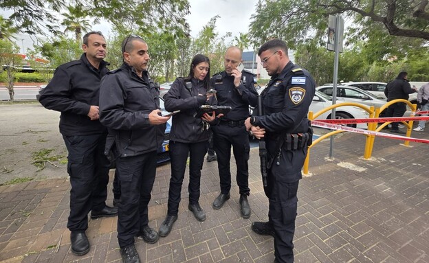 כוחות משטרה בזירה בקריית ביאליק כוחות משטרה בזירה בקריית ביאליק