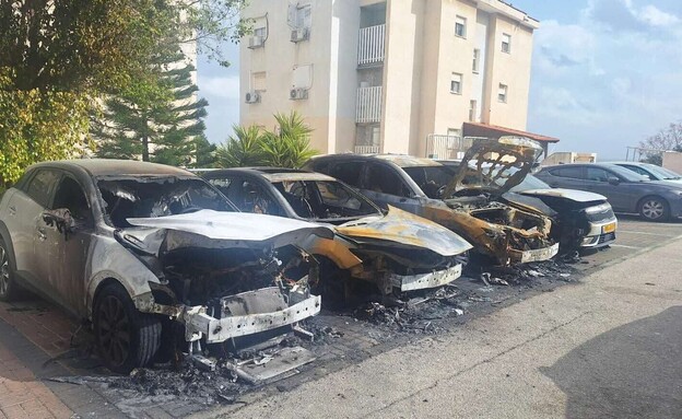 הצתת מכוניות בחיפה