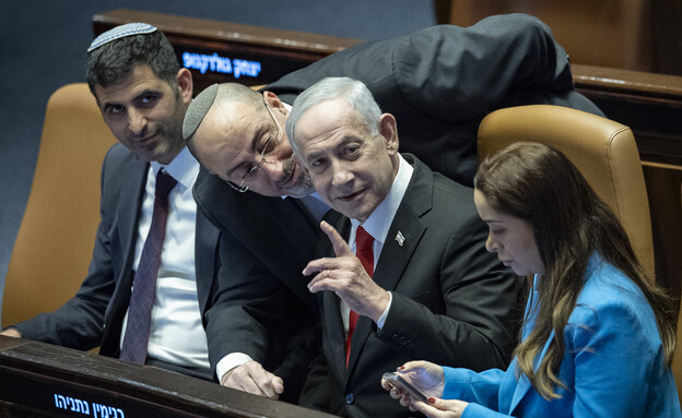 חברי הליכוד וראש הממשלה בנימין נתניהו (צילום: חיים גולדברג, פלאש 90)