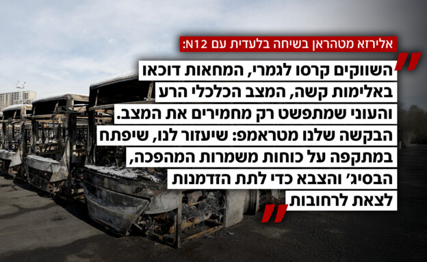 אלירזא מטהראן בשיחה בלעדית עם N12