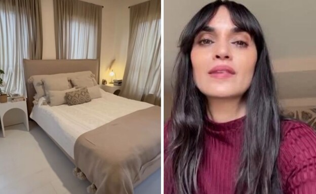 חדר השינה של לירז צ'רכי (צילום: אינסטגרם)