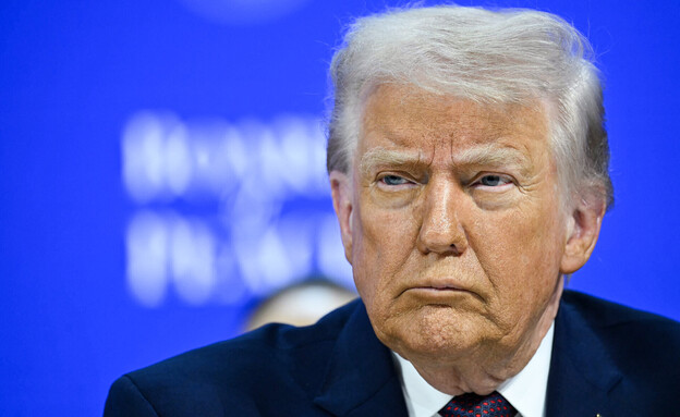 נשיא ארה"ב דונלד טראמפ בהכרזה על מועצת השלום (צילום: Mandel NGAN / AFP via Getty Images)