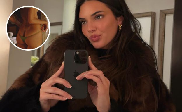 קנדל ג'נר בעירום (צילום: instagram)