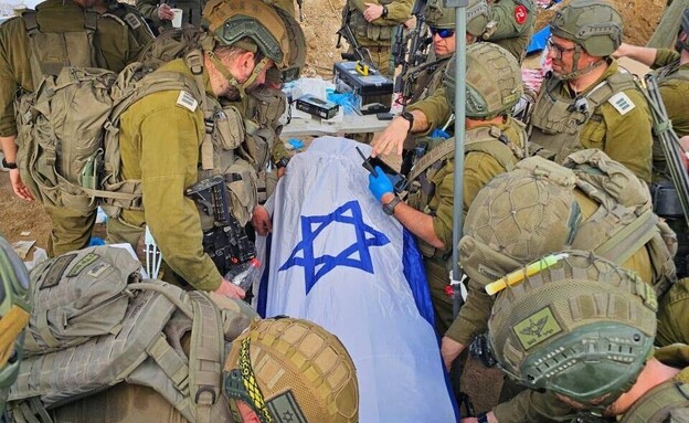 ארונו של רן גואילי בשטח הרצועה ארונו של רן גואילי בשטח הרצועה