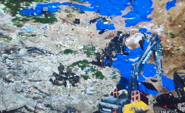 תמונה אווירית של החיפושים אחר רן גואילי ז"ל