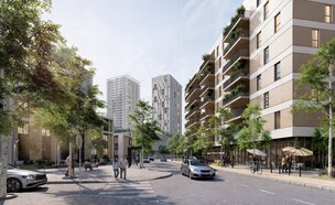 רובע אקליפטוס בהוד השרון (הדמיה: הסטודיו - חברה כלכלית לפיתוח ישראל)