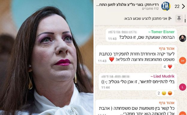 ההתכתבויות על טלי גוטליב (צילום: יונתן זינדל, פלאש 90)