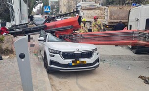 תיעוד התאונה בירושלים (צילום: דוברות מד"א)