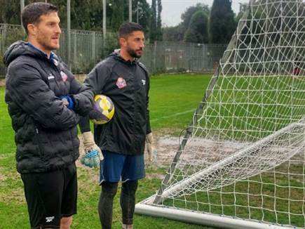 אימון ראשון לג`ראפי (צילום: ספורט 5)