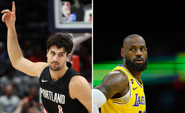 ג'יימס לברון ודני אבדיה (צילום: Reuters)