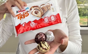 קינדר ופררו החדשים. אחד מיותר ואחד ממש שווה (צילום: ריטה גולדשטיין)