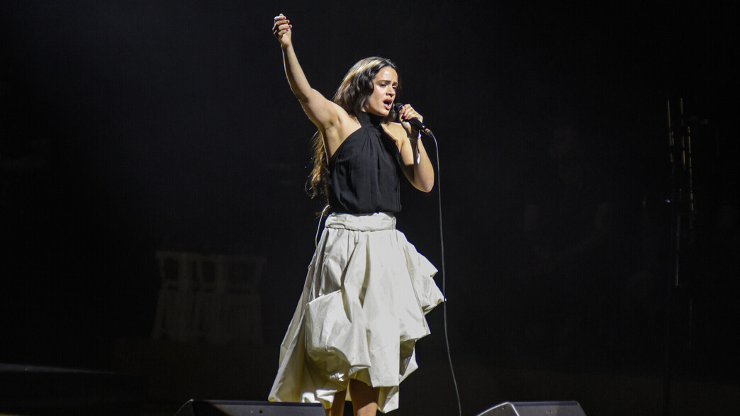 רוסליה במופע למען פלסטין בברצלונה