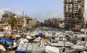 עזתים ברצועת עזה לאחר המלחמה (צילום: Omar AL-QATTAA / AFP via Getty Images)