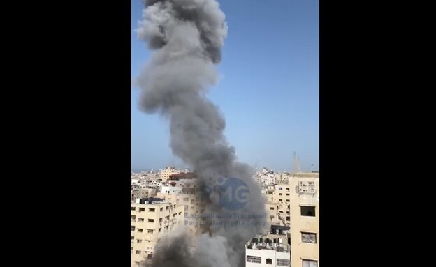 תיעוד מתקיפות ברצועת עזה