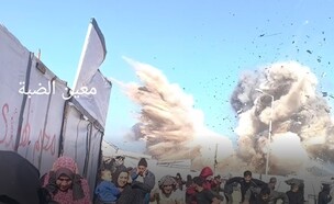 תיעוד מתקיפות ברצועת עזה