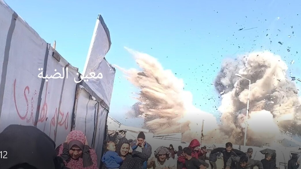 תיעוד מתקיפות ברצועת עזה