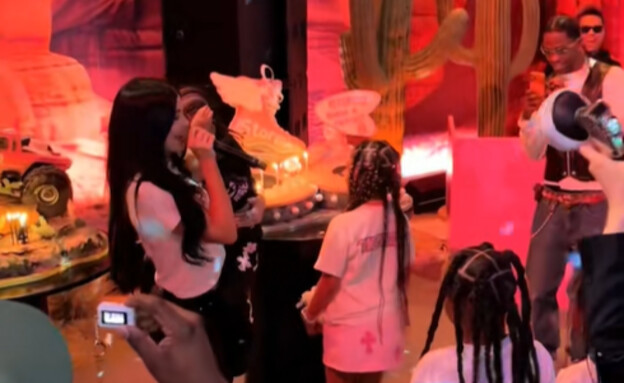 חגיגות יום ההולדת של אייר וסטורמי (צילום: tiktok)