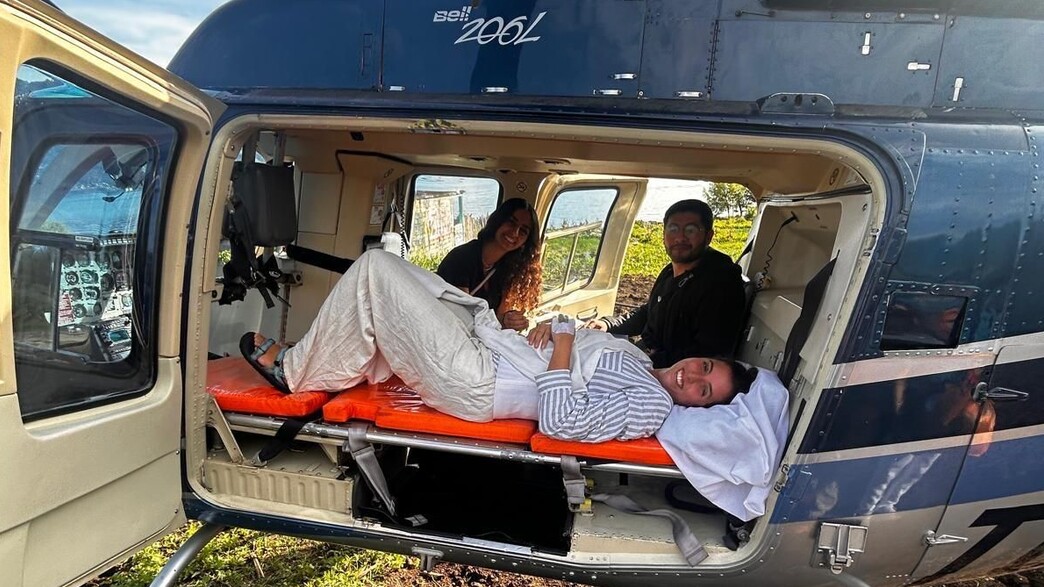 מאיה אבנון בטיסת חילוץ לארץ