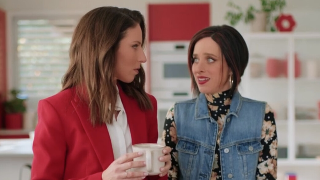 הילה קורח וליאת הר לב בפרסומת של בנק הפועלים