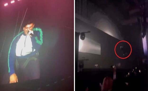 ראפר ספרדי נפל מהתקרה (צילום: Instagram)