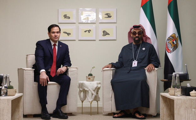 השיח' טחנון בן זאיד ושר החוץ של ארה"ב מרקו רוביו השיח' טחנון בן זאיד ושר החוץ של ארה"ב מרקו רוביו