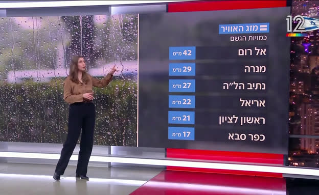 תחזית מזג האוויר - 03.02.26