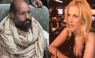 אורלי ווינרמן , סייף אל איסלאם קדאפי (צילום: חדשות)