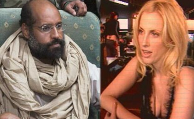 אורלי ווינרמן , סייף אל איסלאם קדאפי (צילום: חדשות)